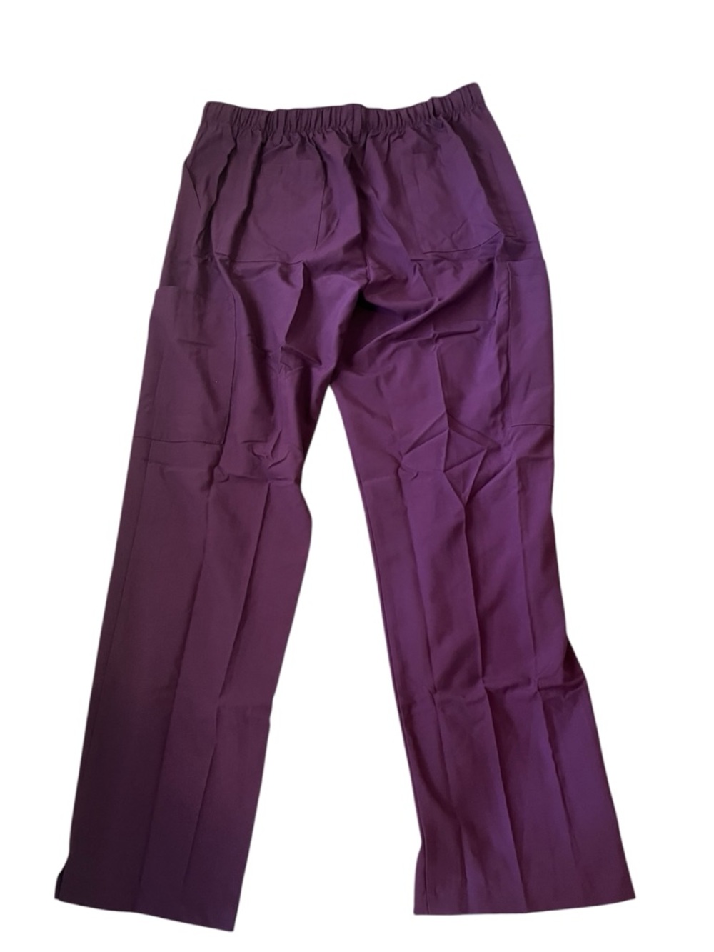 Women’s Purple Cargo Scrub Pants with Utility Pockets - Picture 3 of 5